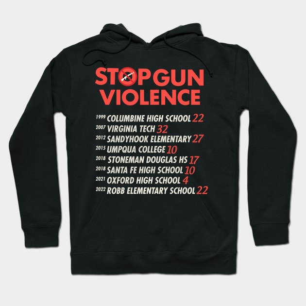 Stop Gun Violence Hoodie by iconicole